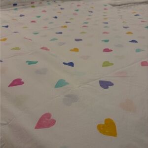Pottery Barn Teen Multicolor Heart Bedding Set